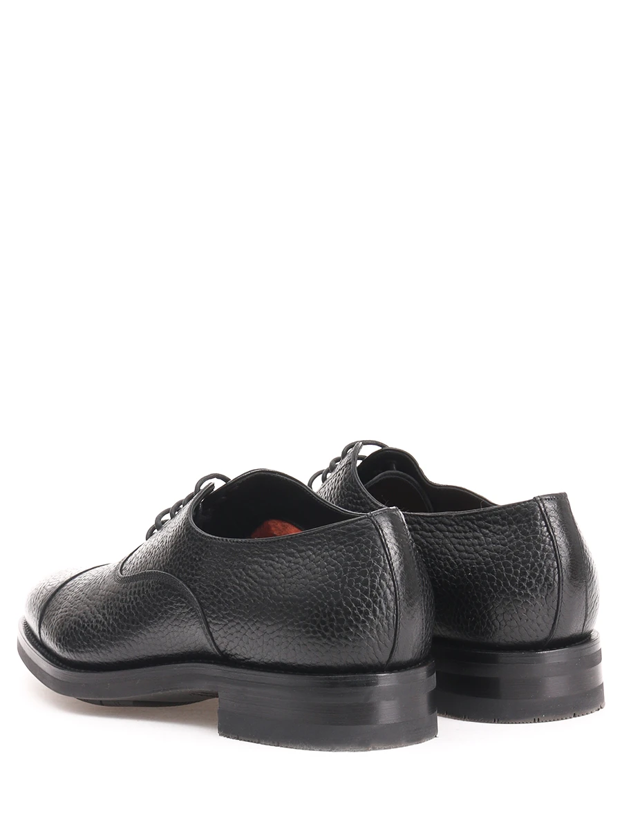 Кожаные туфли-оксфорды с мехом SANTONI MCKE15726 N01, размер 41, цвет черный - фото 4