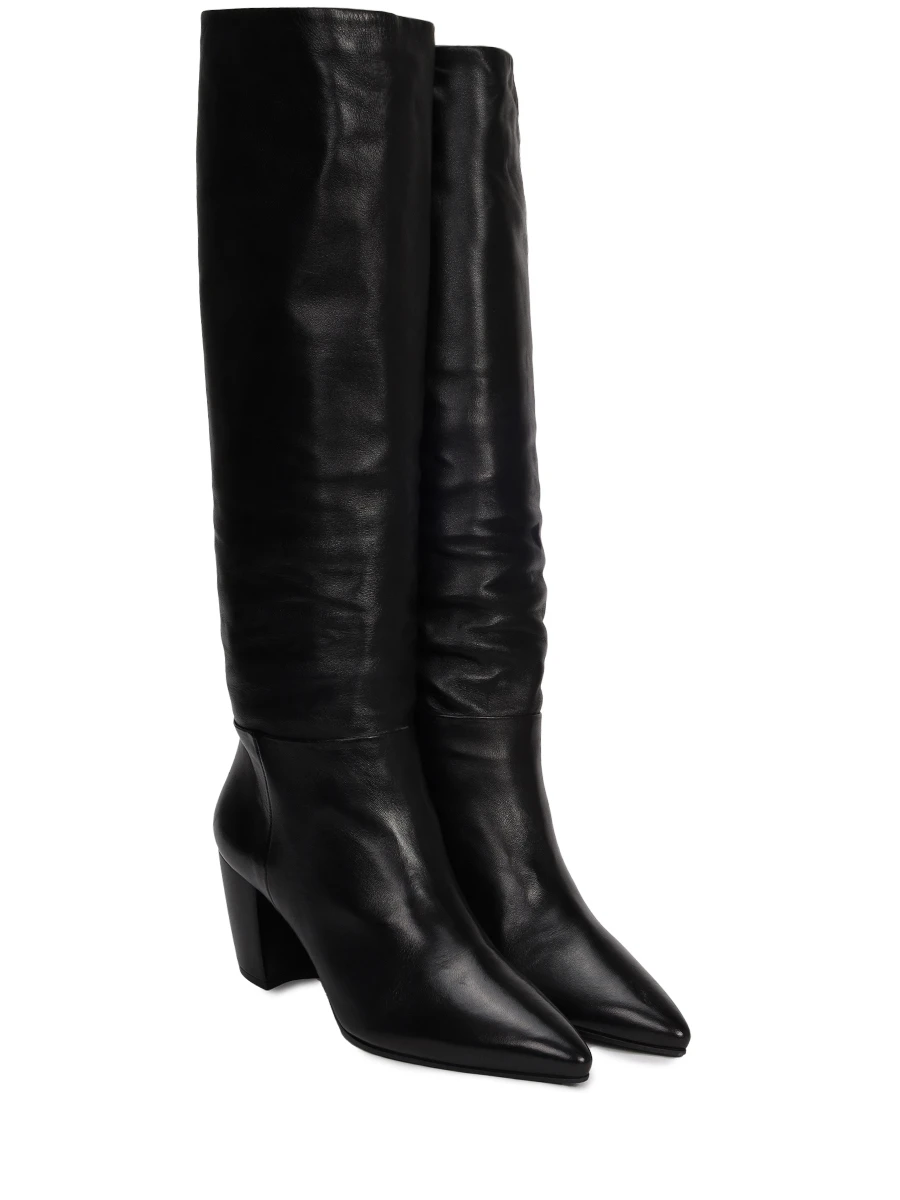 Сапоги кожаные PRADA 1W879I 038 F0002, размер 41, цвет черный - фото 2
