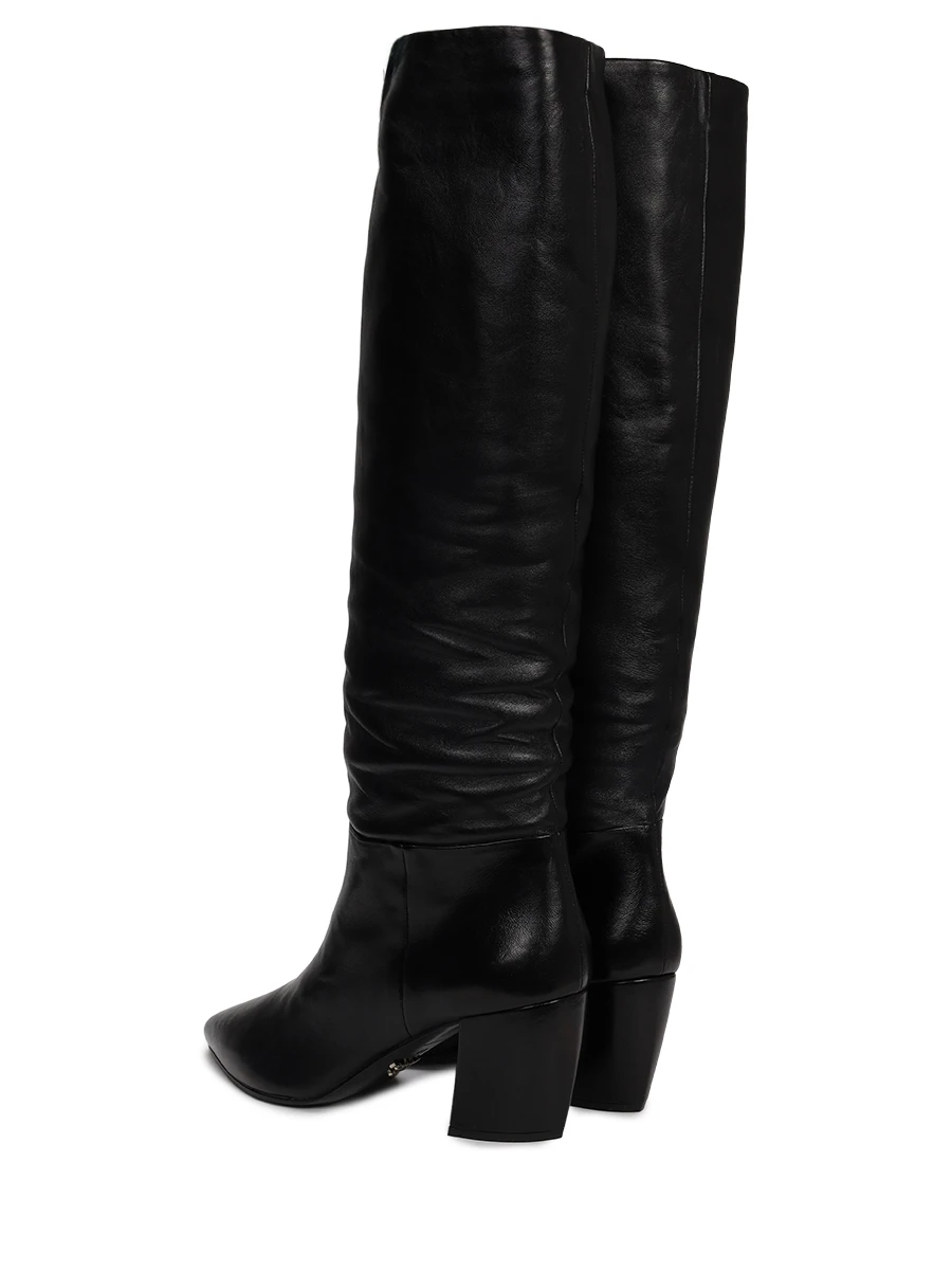 Сапоги кожаные PRADA 1W879I 038 F0002, размер 41, цвет черный - фото 4