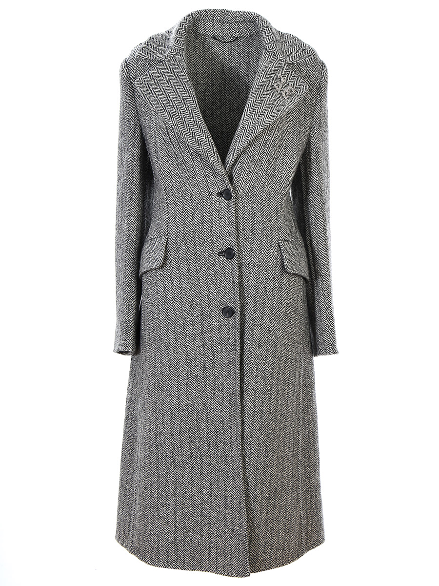 Классическое пальто из шерсти ERMANNO SCERVINO