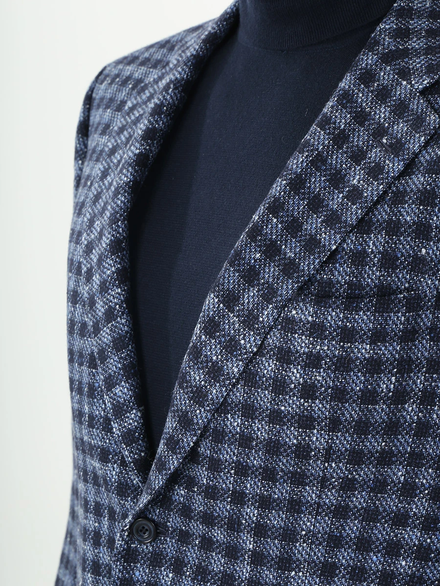 Клетчатый пиджак KITON UG81K01R0615001 Клетка  Фото 4