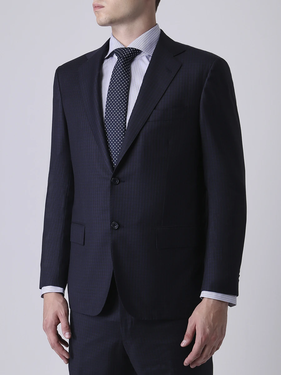 Костюм классический шерстяной KITON UA81K02R0038001 Клетка  Фото 4