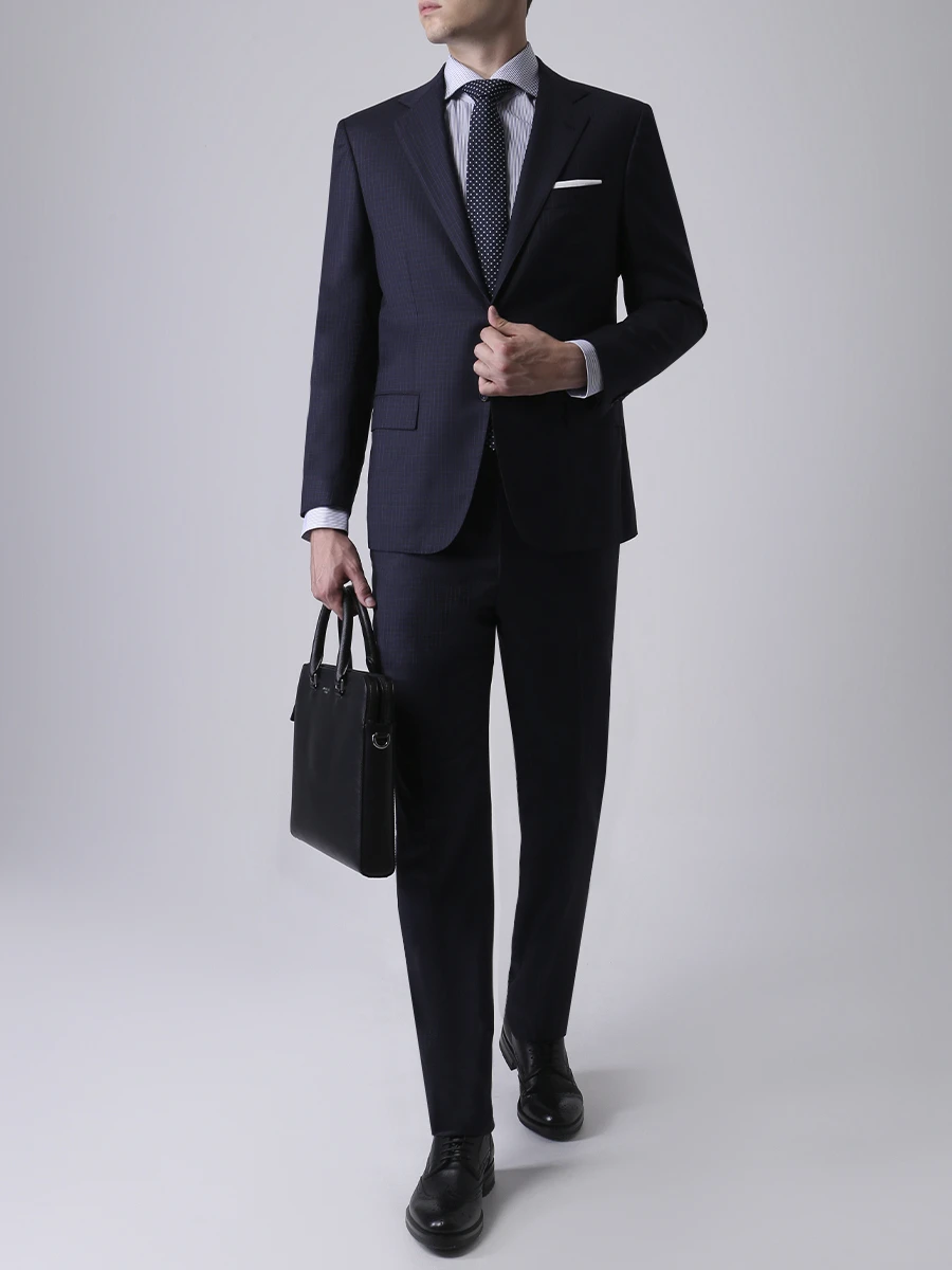 Костюм классический шерстяной KITON UA81K02R0038001 Клетка  Фото 2