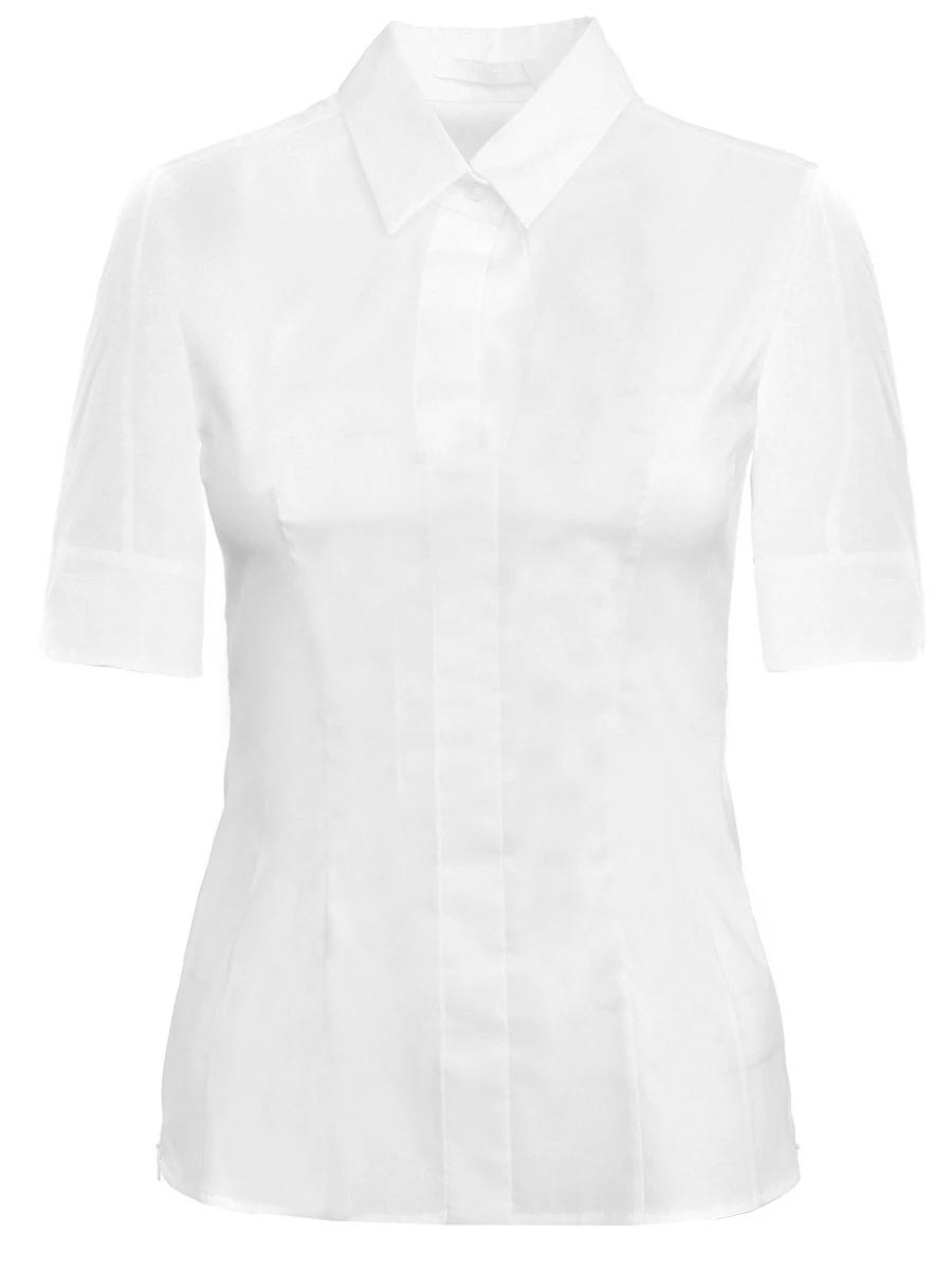 Хлопковая рубашка BOSS 50290242/100, размер 38, цвет белый 50290242/100 - фото 1