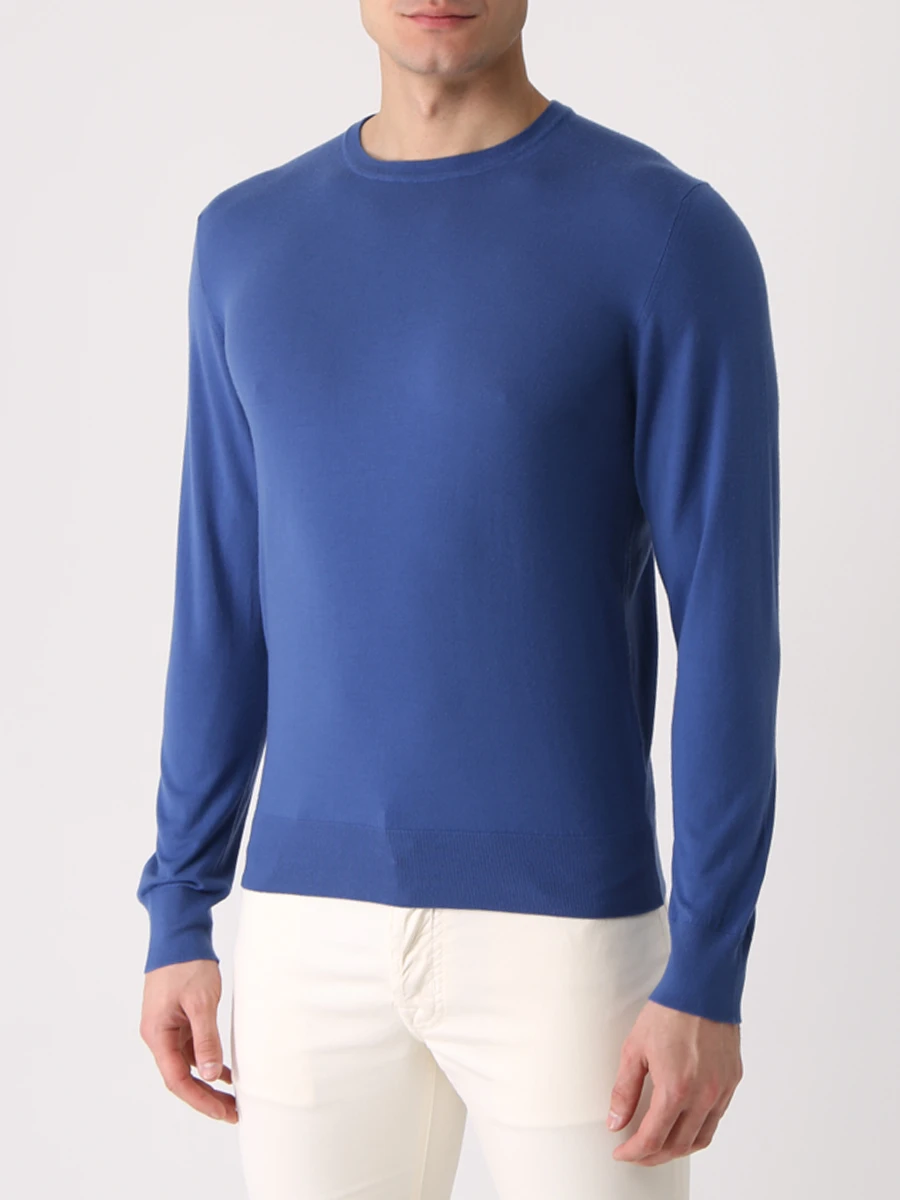 Джемпер шерстяной COLOMBO MA00057 /-/ 2-80APL/43294 Голубой  Фото 4