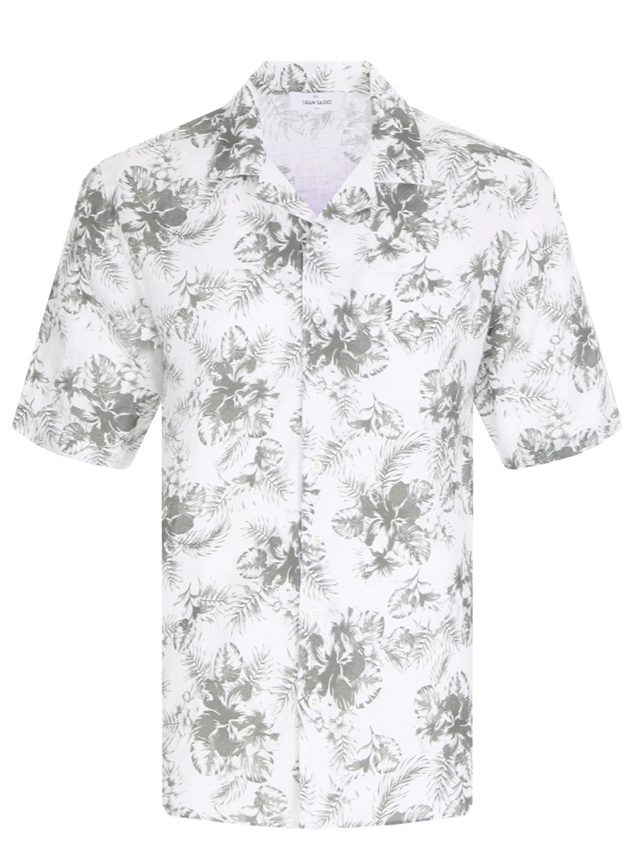 Рубашка Regular Fit льняная GRAN  SASSO 61199/56500/001, размер 54, цвет белый 61199/56500/001 - фото 1