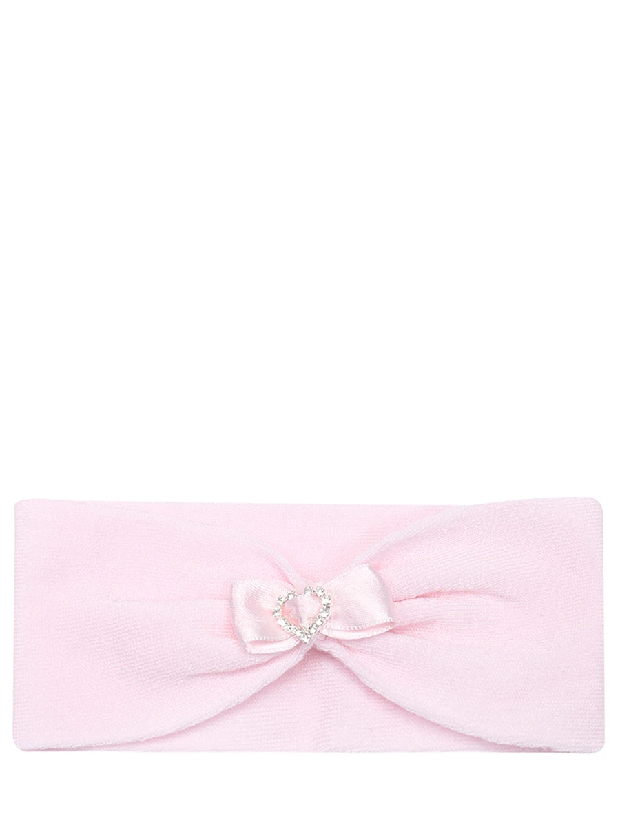 Комплект повязка и пинетки LA PERLA 43990, размер 6 мес, цвет розовый - фото 2