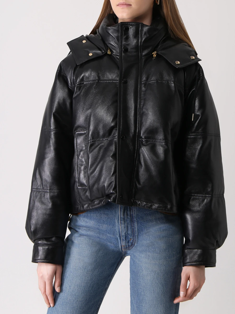 Куртка кожаная CELINE 2EA26978E.38NO Черный  Фото 4