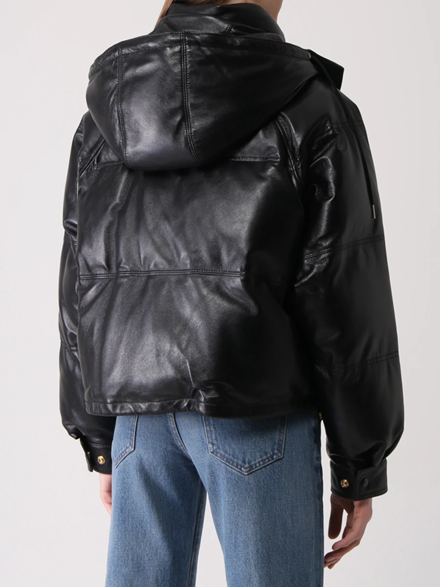 Куртка кожаная CELINE 2EA26978E.38NO Черный  Фото 3