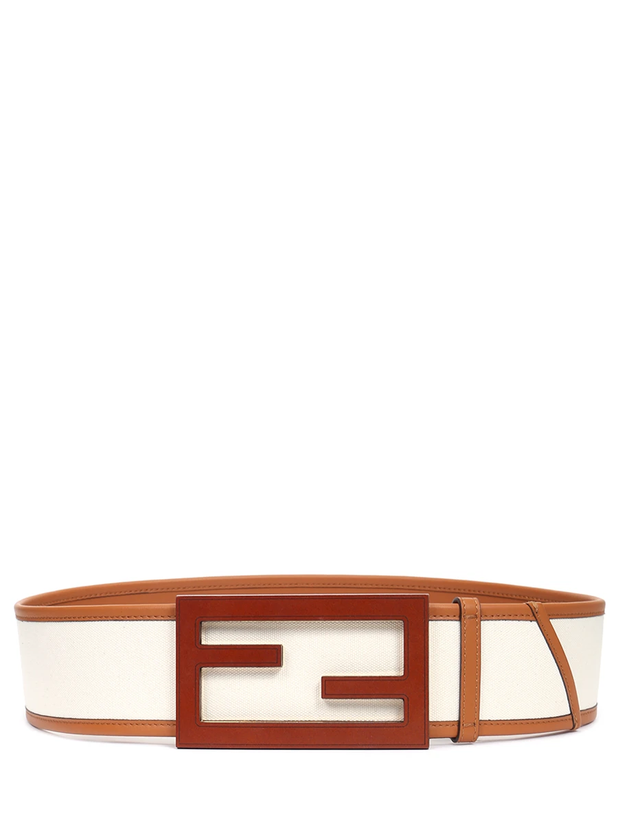 Ремень текстильный FENDI 8C0616 AFCF F1DSP Белый  Фото 3