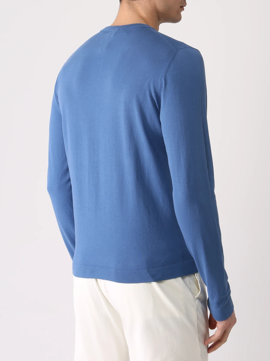 Джемпер хлопковый LUIGI BORRELLI 18KN210/CCK2016/5 Светло- Голубой  Фото 2