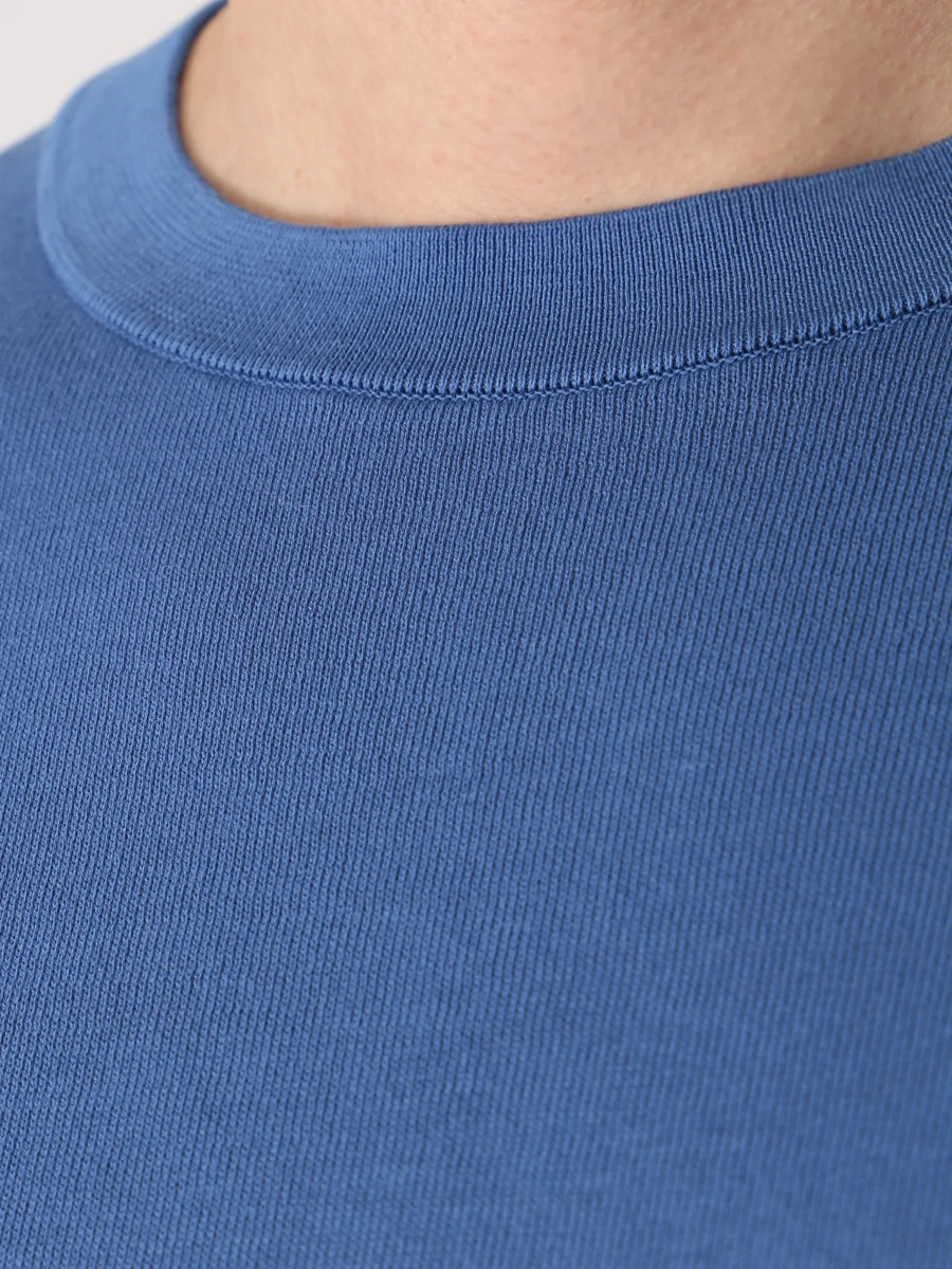 Джемпер хлопковый LUIGI BORRELLI 18KN210/CCK2016/5 Светло- Голубой  Фото 4