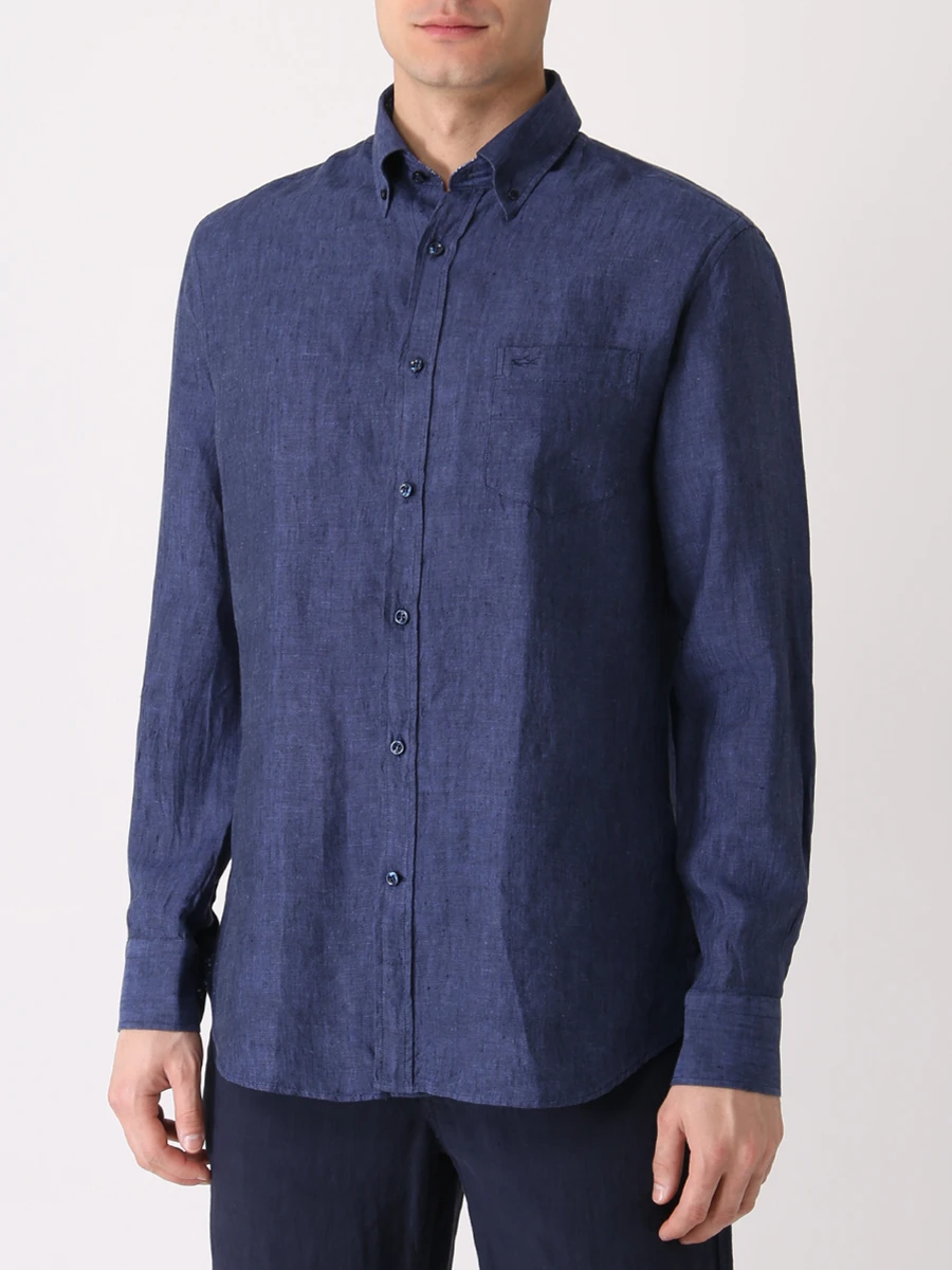 Рубашка Regular Fit льняная PAUL & SHARK 22413168/559, размер 52, цвет синий 22413168/559 - фото 4