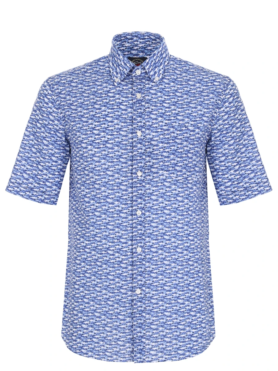 

Рубашка Regular Fit изо льна и хлопка, Голубой, 22413315/001