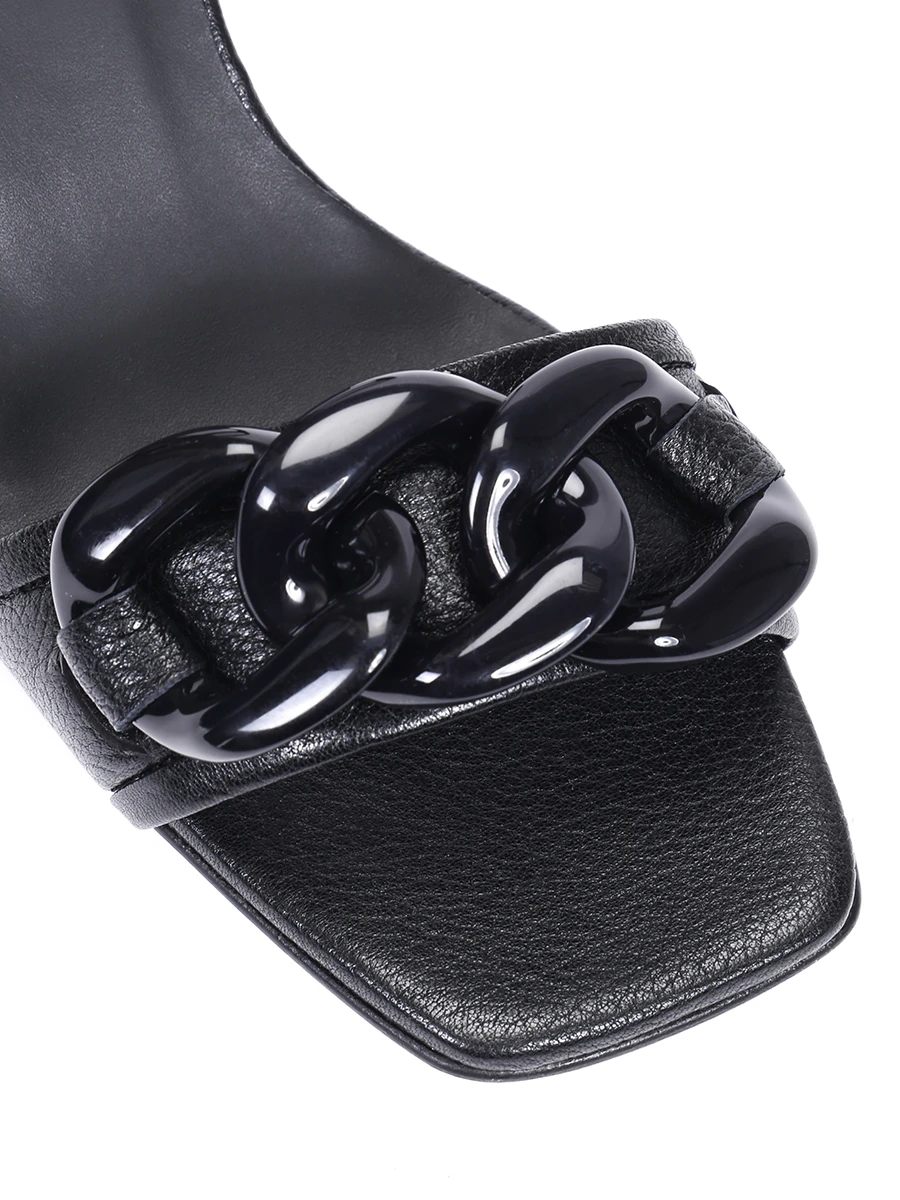 Босоножки кожаные PERTINI 211w30918d2, размер 38, цвет черный - фото 5
