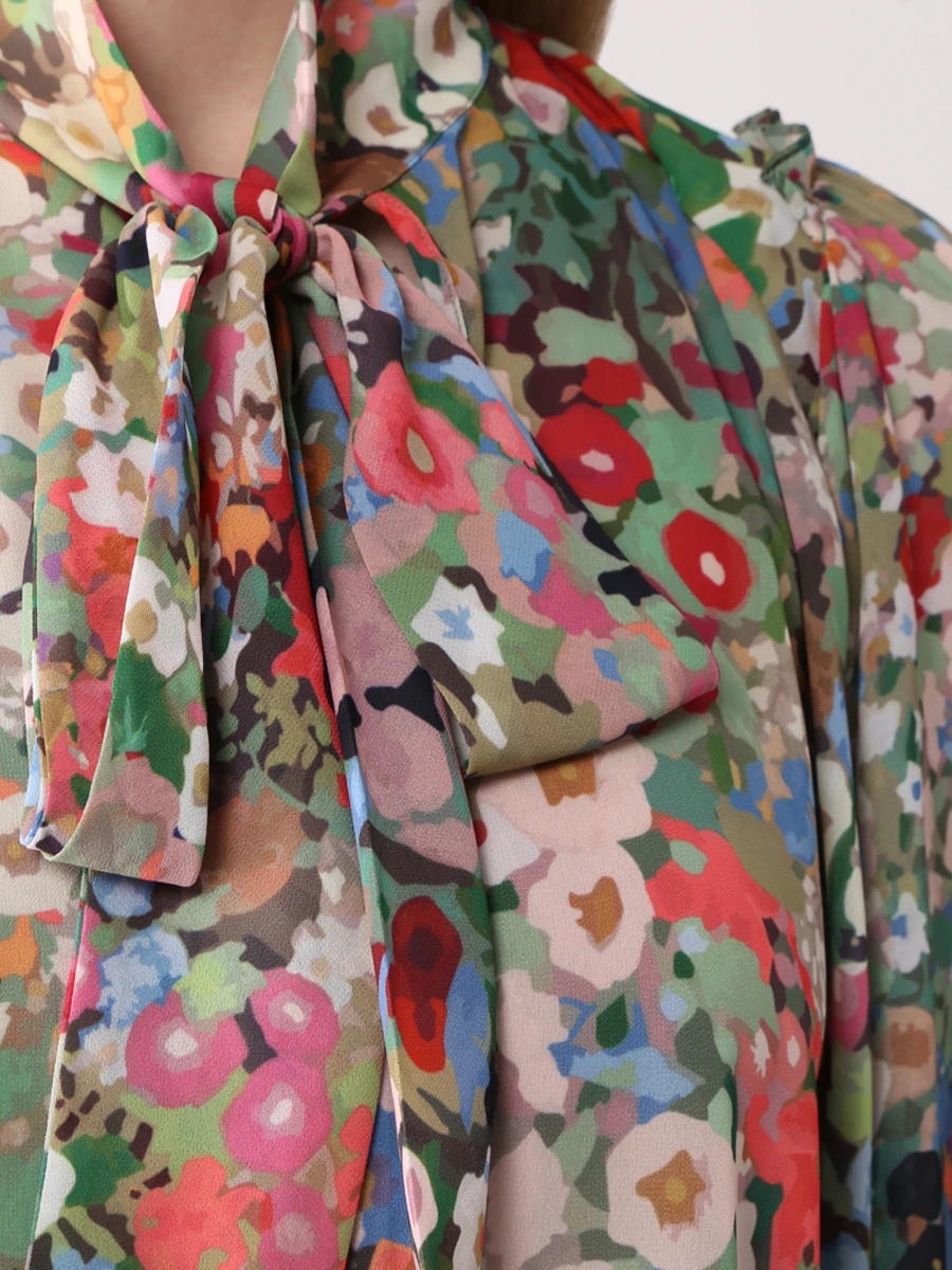 Блуза с принтом HIGH S50200 00073, размер 44, цвет мультиколор - фото 5