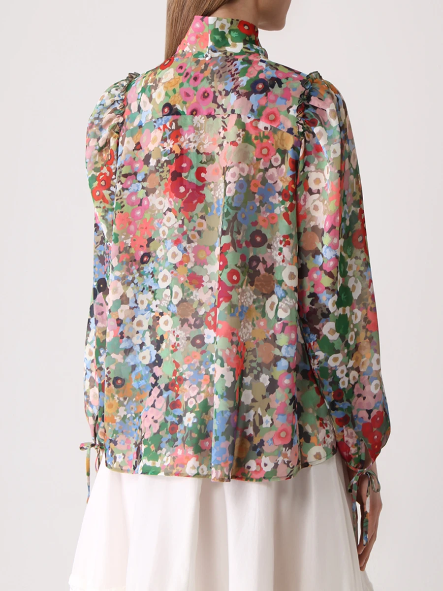 Блуза с принтом HIGH S50200 00073, размер 44, цвет мультиколор - фото 3