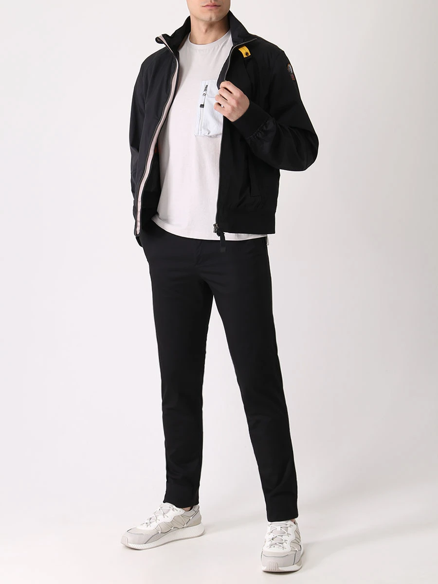 Бомбер однотонный PARAJUMPERS PMJCKWI03//541 Черный  Фото 2