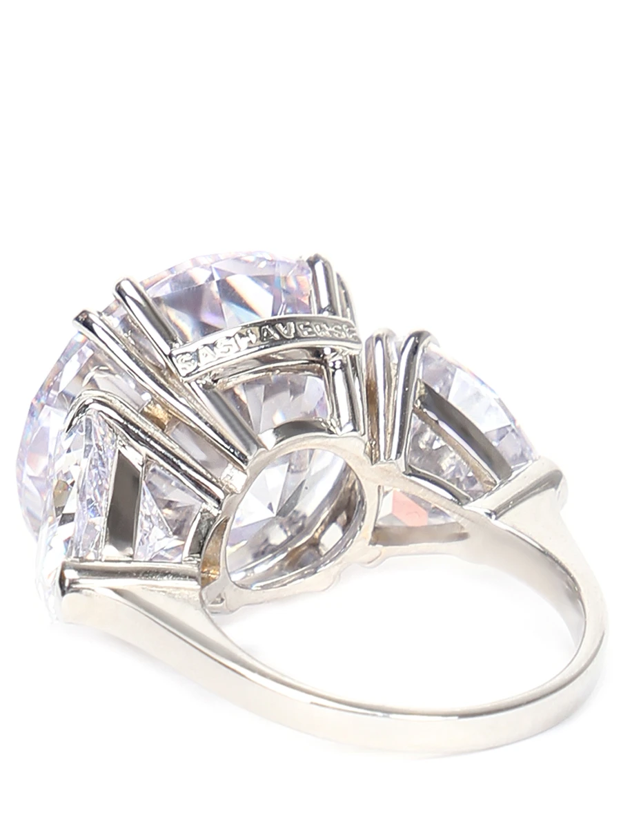 Кольцо с фианитом SASHAVERSE RING2SS22, размер Один размер, цвет серебряный - фото 3