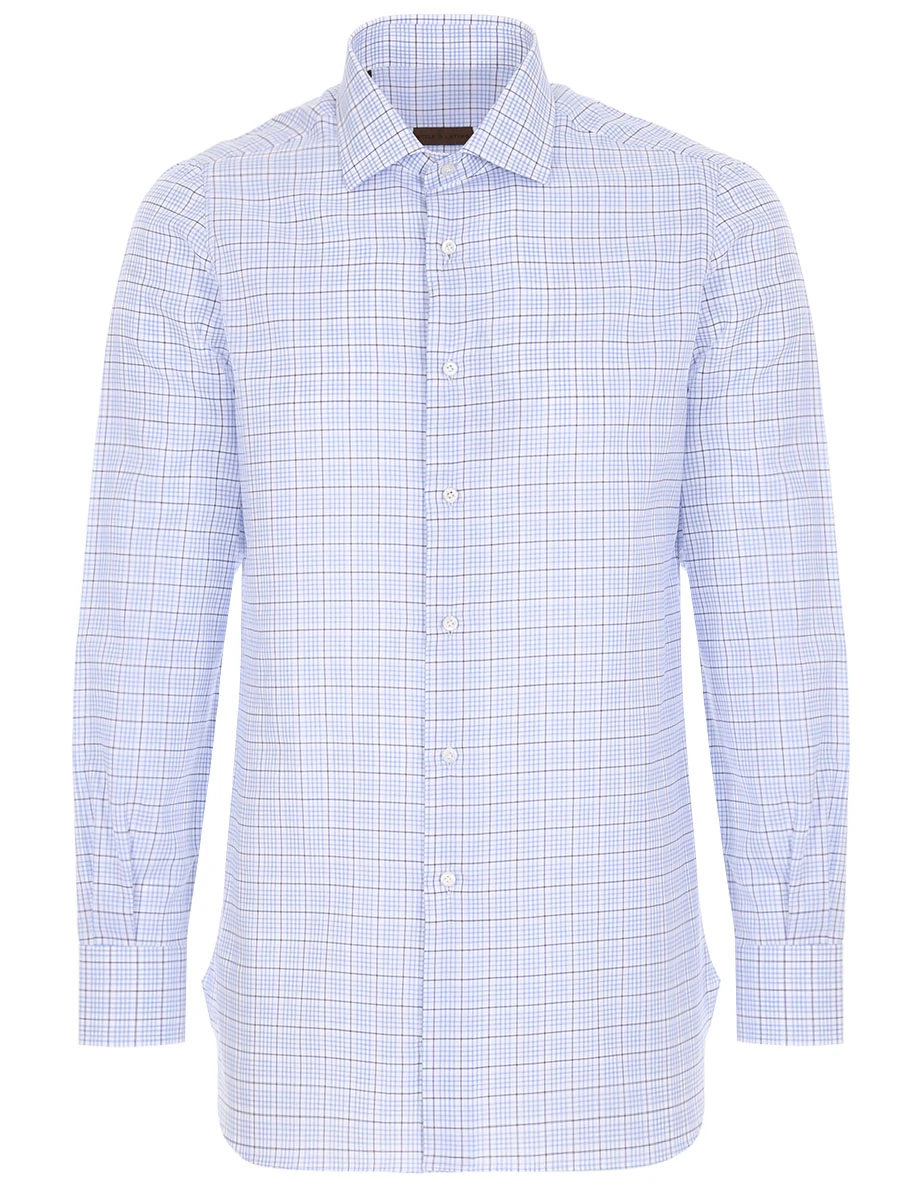 

Рубашка Slim Fit хлопковая, Голубой, CMM12104 WM10