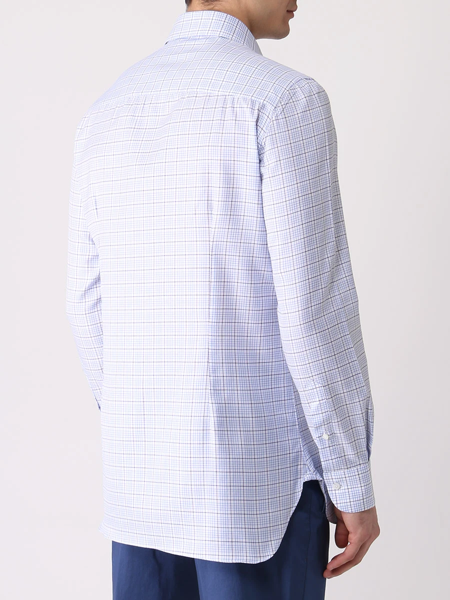 Рубашка Slim Fit хлопковая STILE LATINO CMM12104 WM10 Голубой  Фото 3