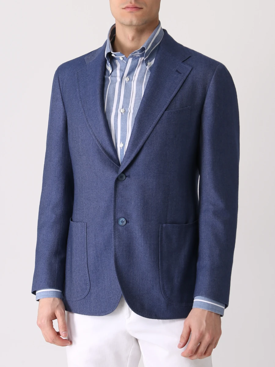 Пиджак кашемировый STILE LATINO GM12204 B15 D7 Синий  Фото 4