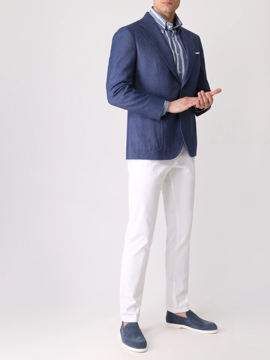 Пиджак кашемировый STILE LATINO GM12204 B15 D7 Синий  Фото 2