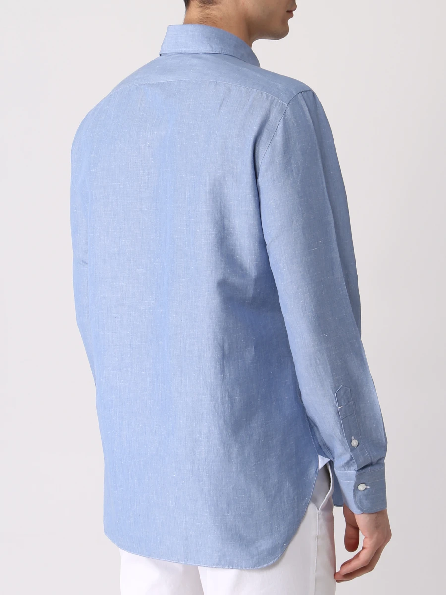 Рубашка Regular Fit однотонная BARBA BU 1300/00231 D2U13P01851801U, размер 56, цвет голубой BU 1300/00231 D2U13P01851801U - фото 3
