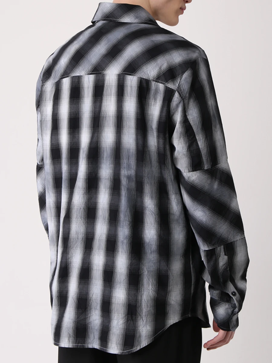 Рубашка хлопковая ANDREA YA’AQOV 22MCHE27T 10, размер 48, цвет серый - фото 3