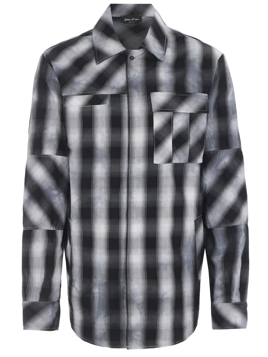 Рубашка хлопковая ANDREA YA’AQOV 22MCHE27T 10, размер 48, цвет серый - фото 1