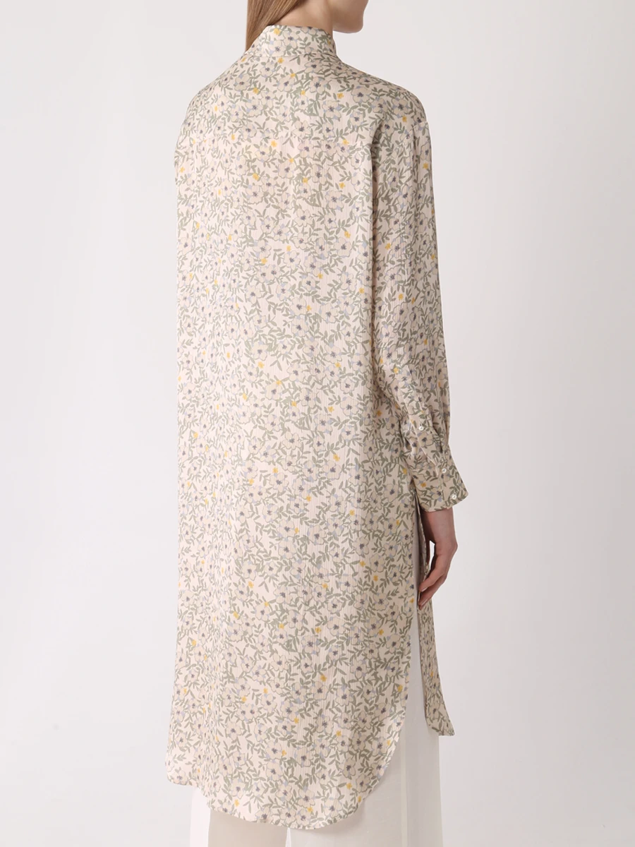 Блуза с принтом SHATU SH3422_211-1 удл, размер 42, цвет цветочный принт - фото 3