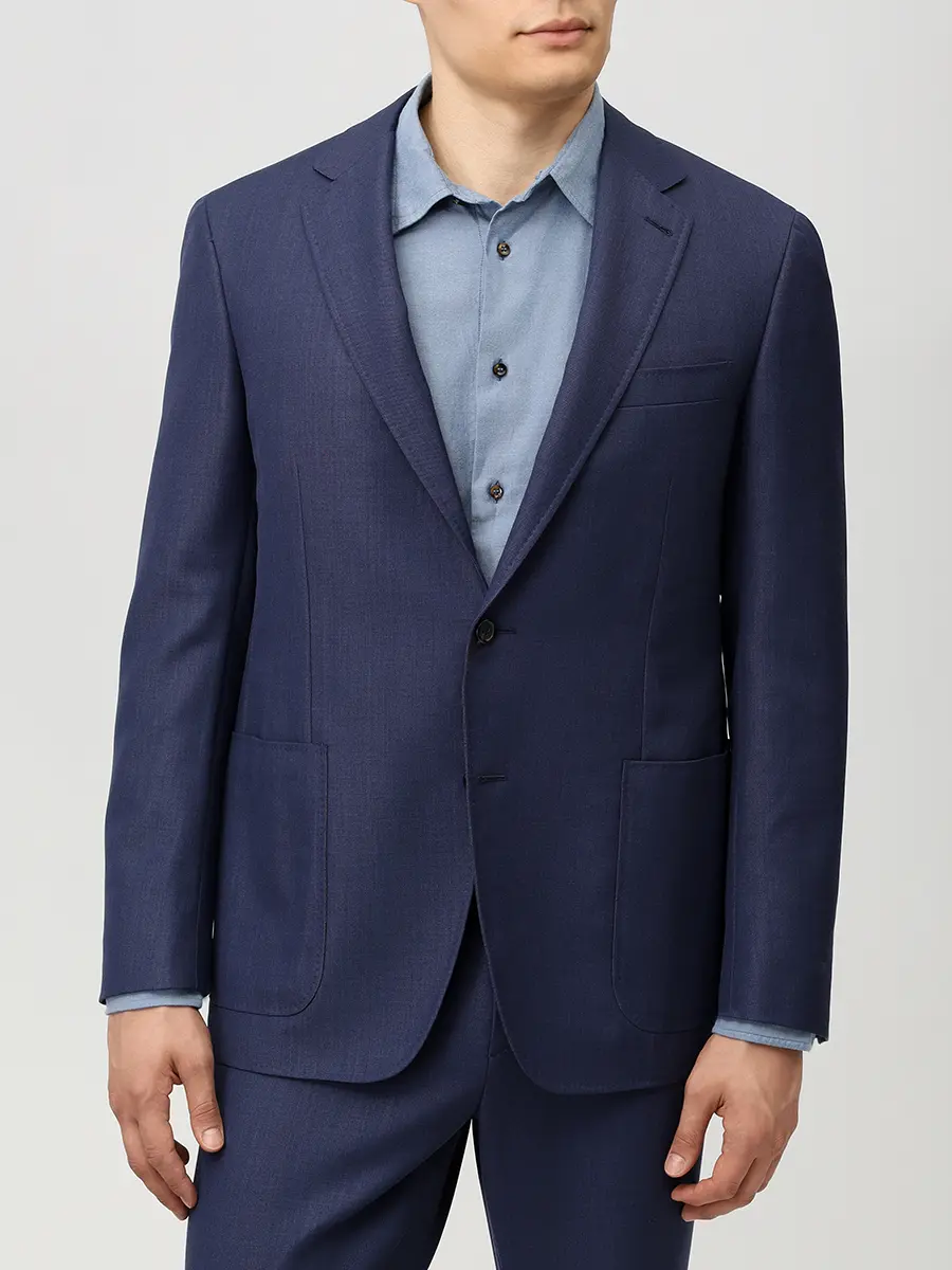 Костюм шерстяной CANALI AR03651/301/23275/AR03651/301/V1659 Синий  Фото 4