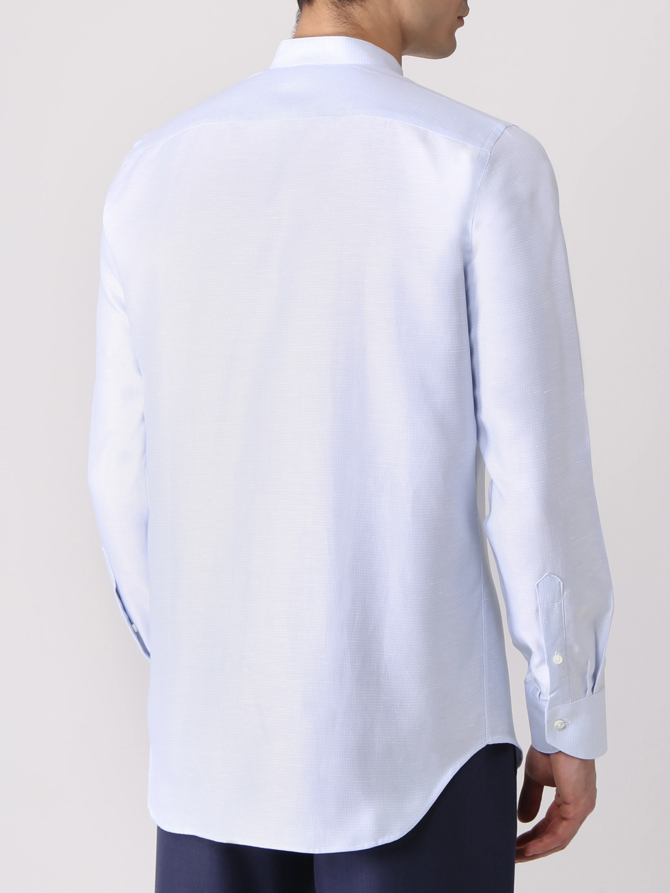 Рубашка Regular Fit хлопковая CANALI GR02527/401/N780 Фактура, размер 50, цвет голубой GR02527/401/N780 Фактура, - фото 3