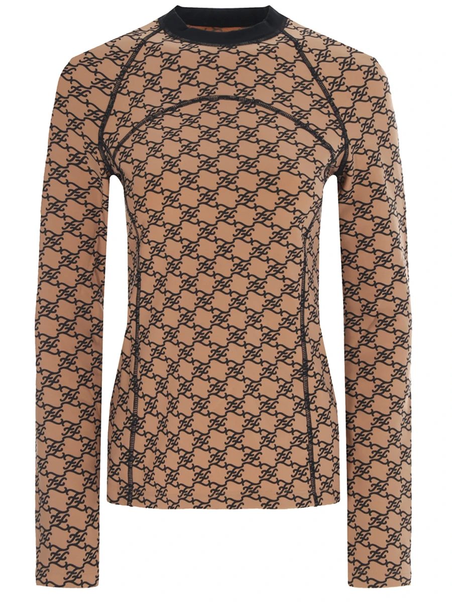 Лонгслив с принтом FENDI FAF184 AGNE F1FLF Бежевый 