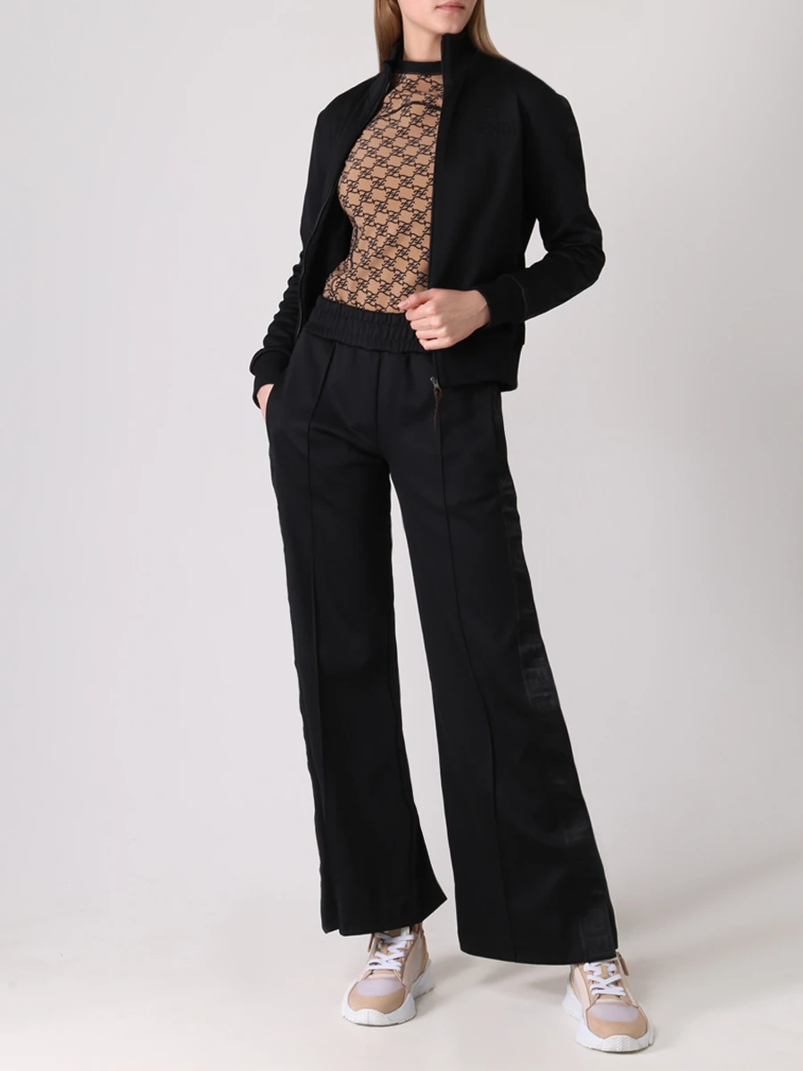 Лонгслив с принтом FENDI FAF184 AGNE F1FLF Бежевый  Фото 2