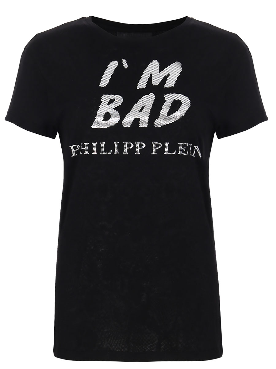 Футболка со стразами PHILIPP PLEIN