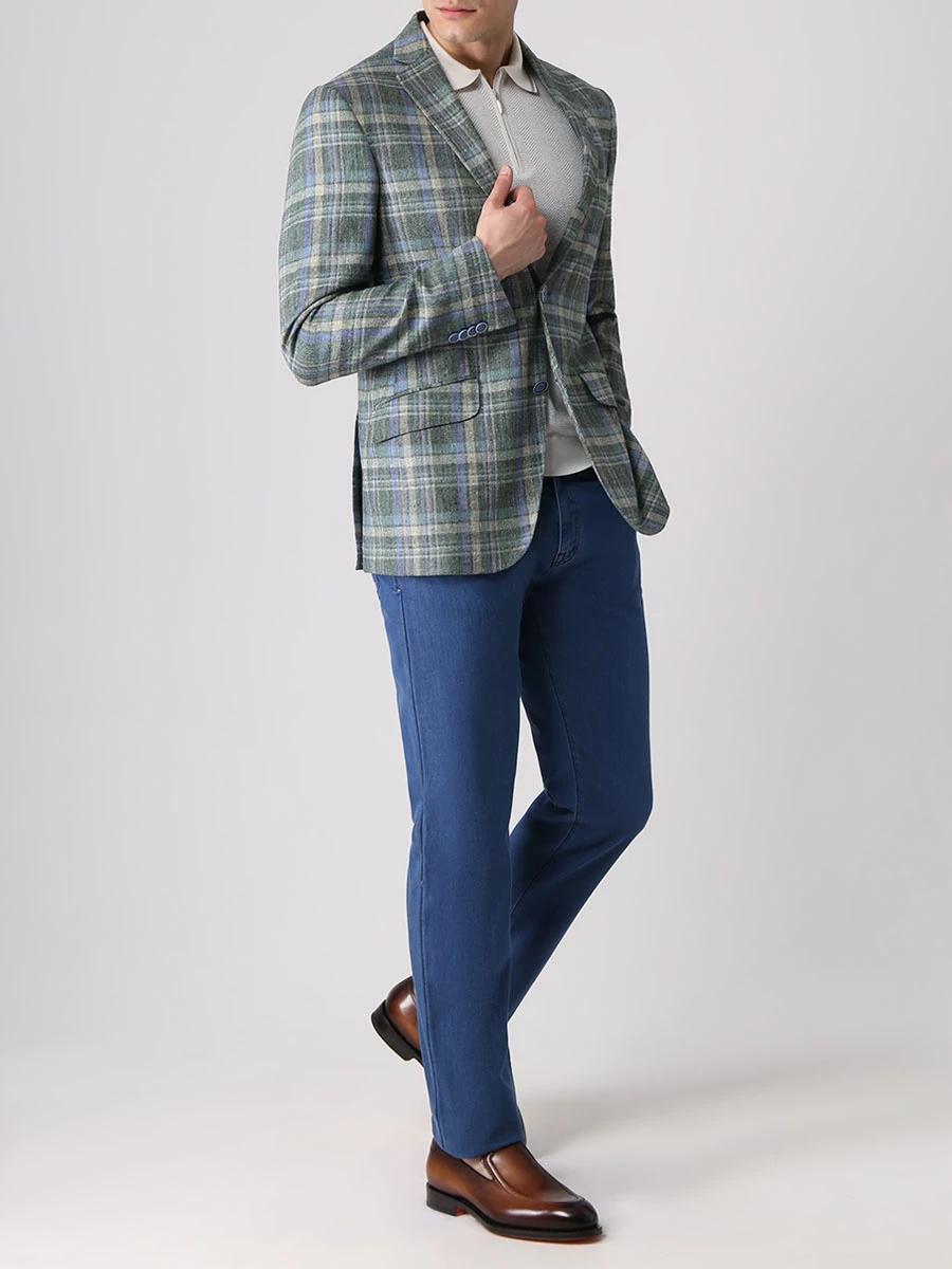 

Джинсы хлопковые Regular Fit, Голубой, ST-20