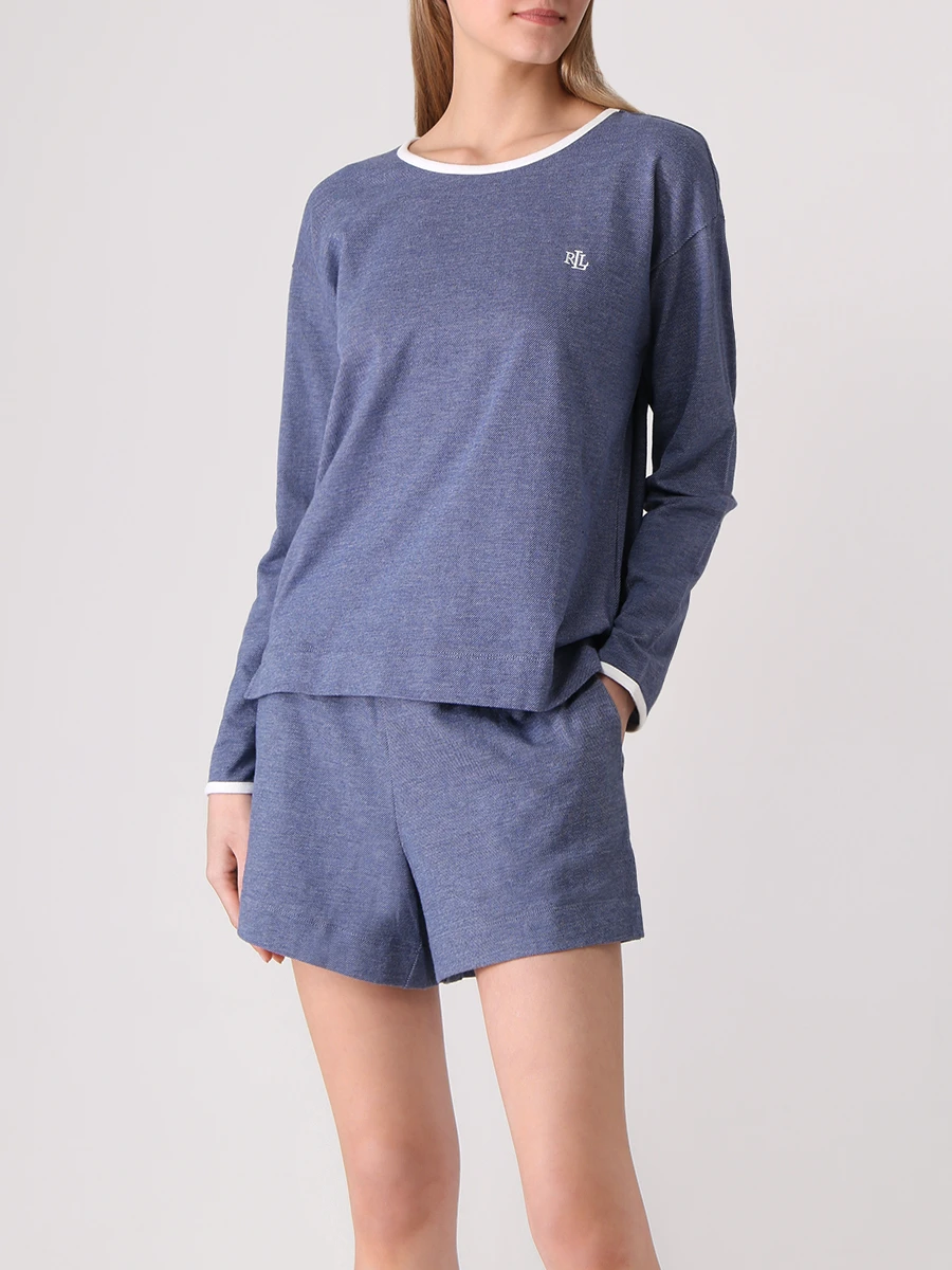 Пижама хлопковая RALPH LAUREN ILN12149, размер 42, цвет синий - фото 2