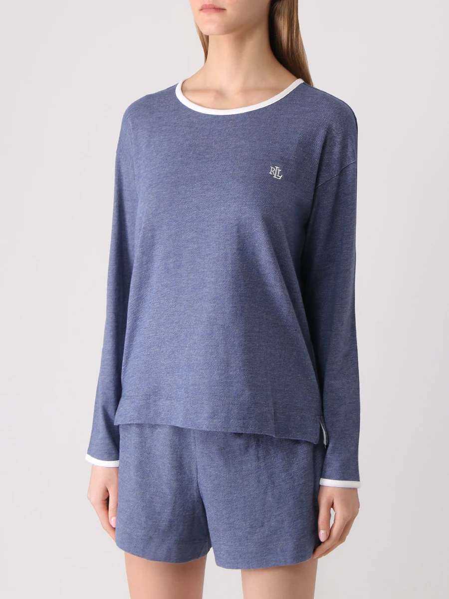 Пижама хлопковая RALPH LAUREN ILN12149, размер 42, цвет синий - фото 4