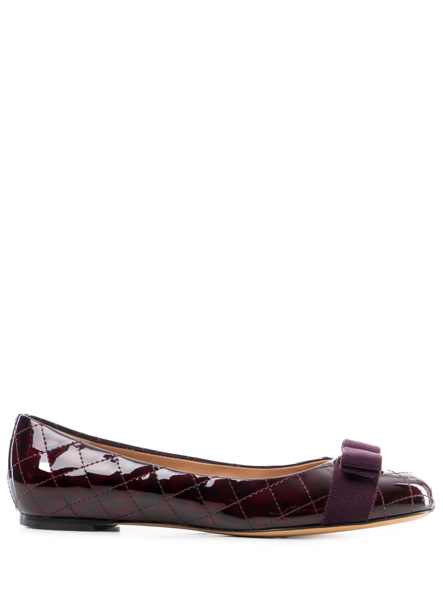 Балетки лакированные S.FERRAGAMO