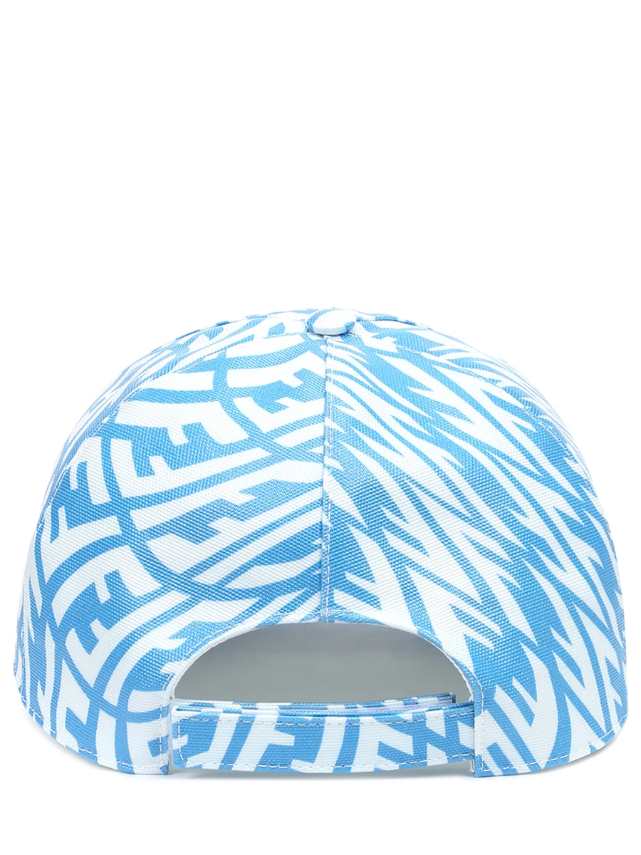 Бейсболка хлопковая с принтом FENDI FXQ675 AZFY F18PP Голубой  Фото 2