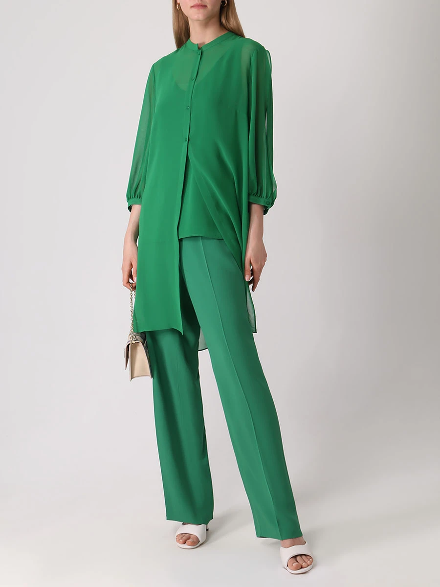 Комплект блуза и топ ELENA MIRO 5086Y0163515/D013Y1163515, размер 50, цвет зеленый 5086Y0163515/D013Y1163515 - фото 2