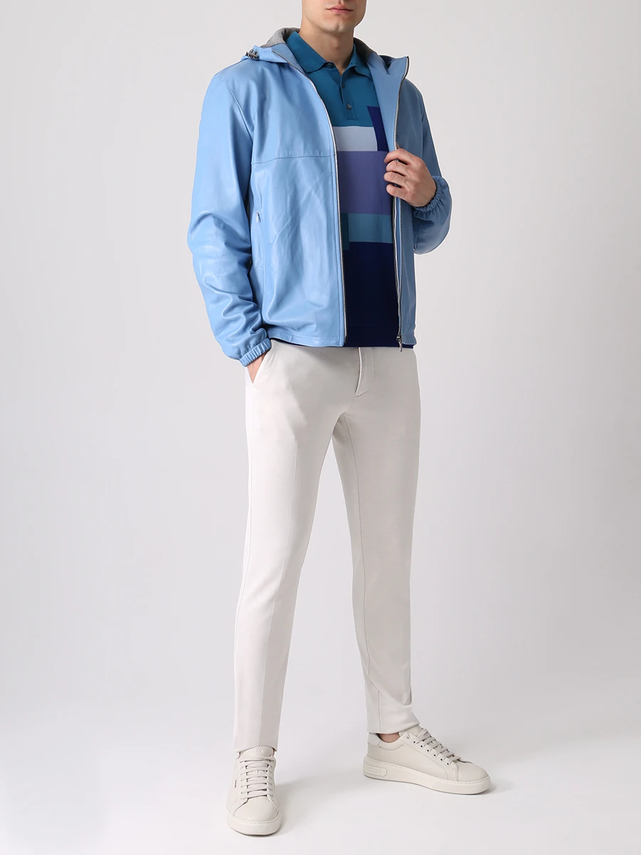 

Куртка кожаная, Голубой, SSP102 Light Blue