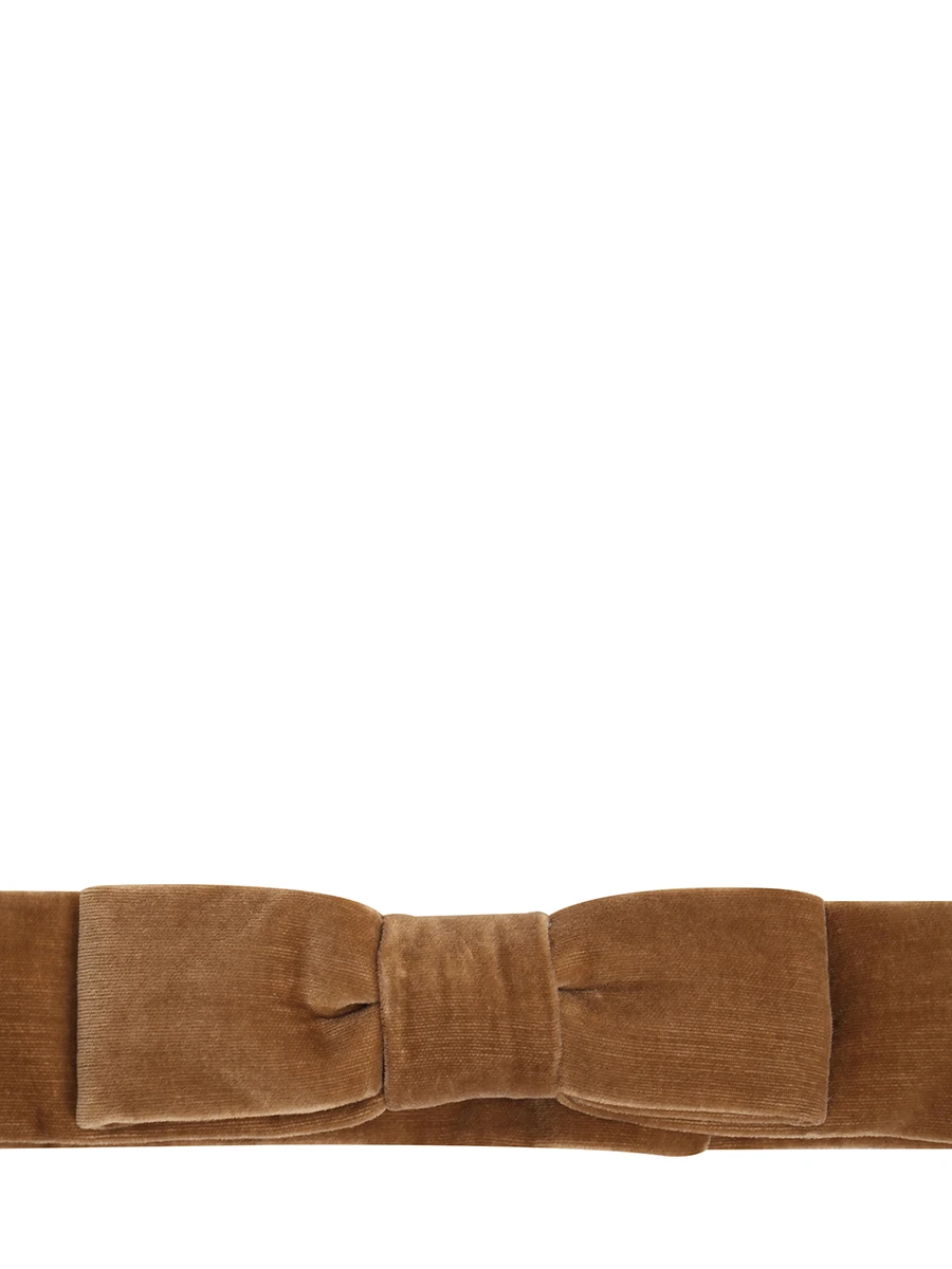 Пояс бархатный MARNI TCN88 коричневый, размер 100 - фото 3
