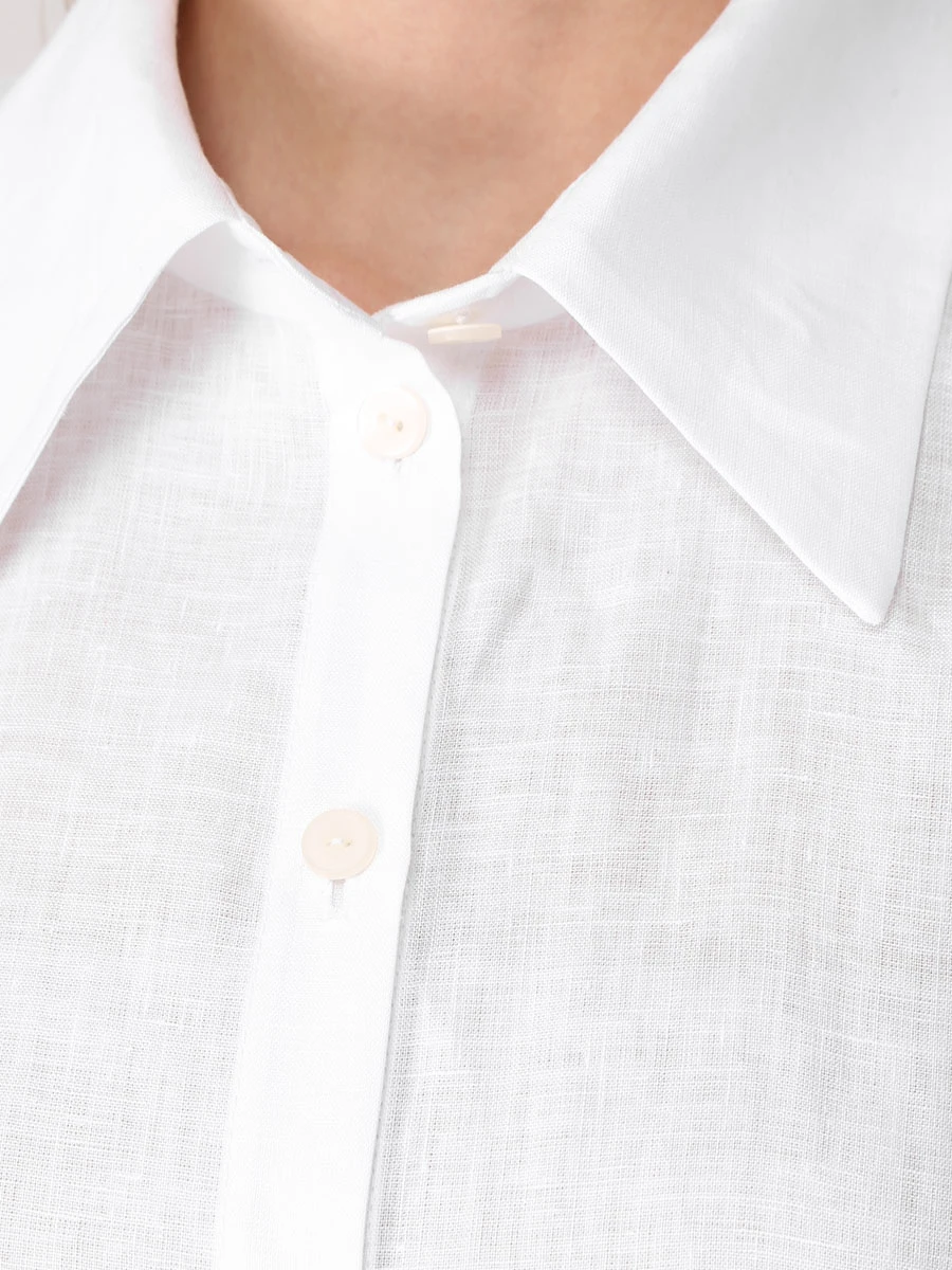 Рубашка льняная LA DARIQUE РЗ-00000046, размер 42, цвет белый - фото 5