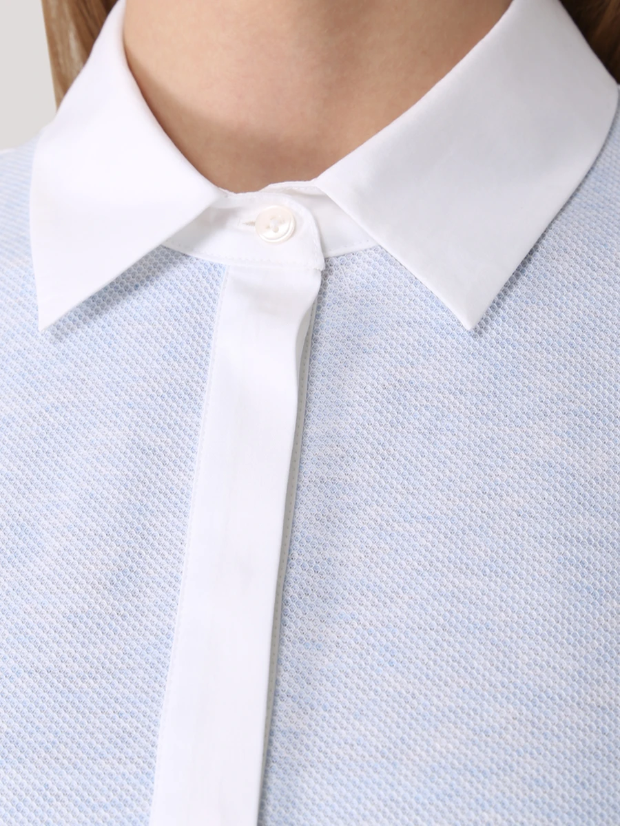 

Поло хлопковое, Голубой, 222W10.03-04/61