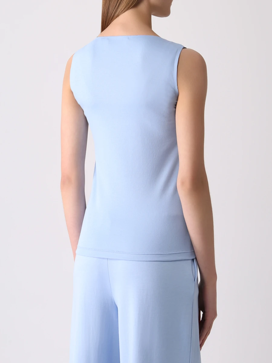 Топ хлопковый GRAN  SASSO 60270/80301/506 Голубой  Фото 3