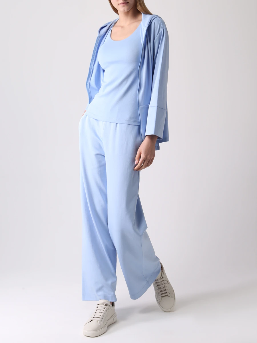 Топ хлопковый GRAN  SASSO 60270/80301/506 Голубой  Фото 2