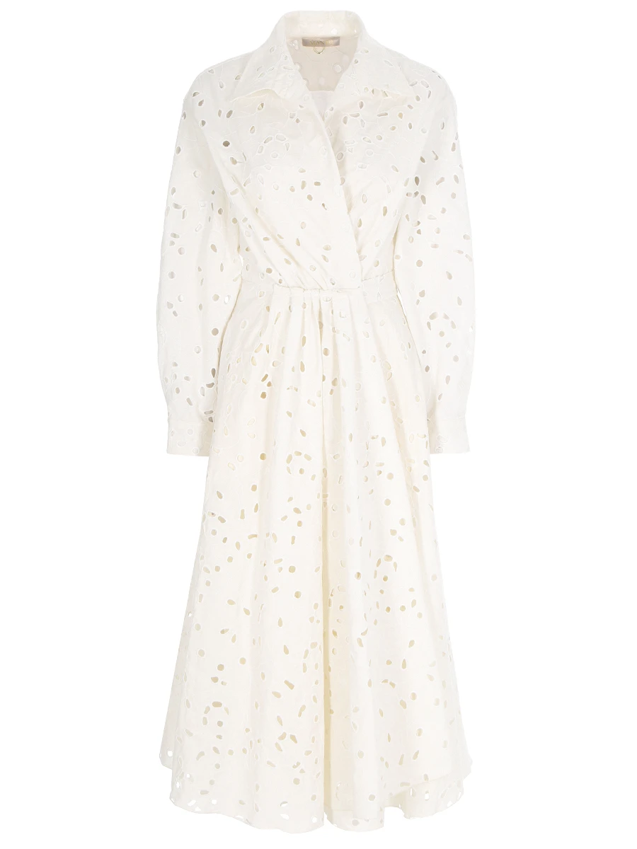 

Платье с шитьем, Белый, AG5038G16S2.102