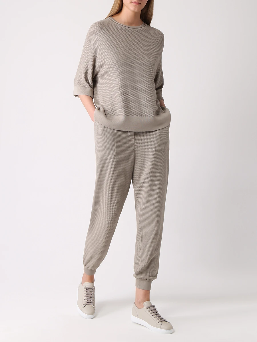 

Джоггеры шелковые, Хаки, S22.PT025.6000.539